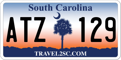 SC license plate ATZ129