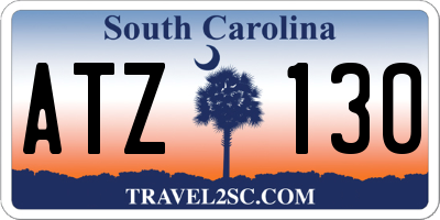 SC license plate ATZ130