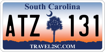 SC license plate ATZ131