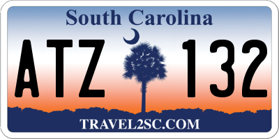 SC license plate ATZ132