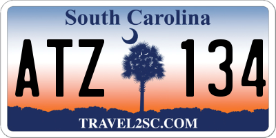 SC license plate ATZ134