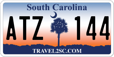 SC license plate ATZ144