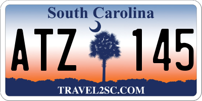 SC license plate ATZ145