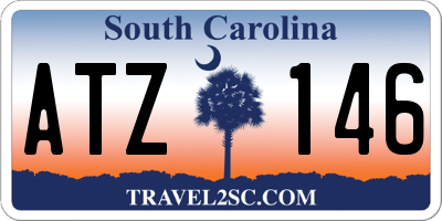 SC license plate ATZ146