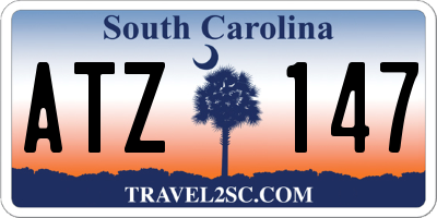 SC license plate ATZ147