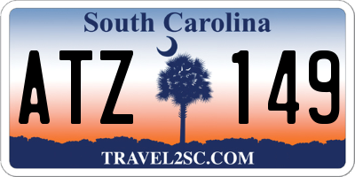 SC license plate ATZ149