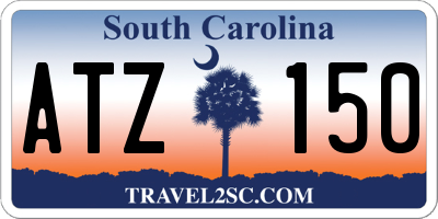 SC license plate ATZ150