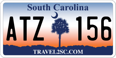 SC license plate ATZ156