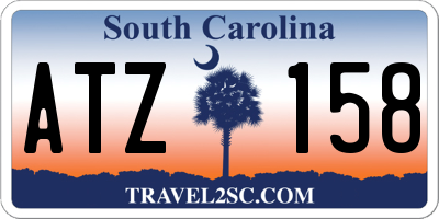 SC license plate ATZ158