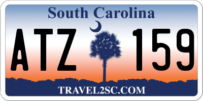 SC license plate ATZ159