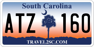 SC license plate ATZ160