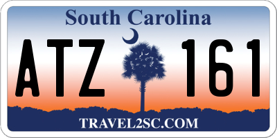 SC license plate ATZ161