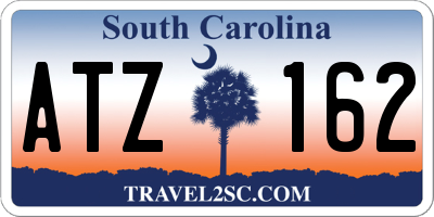 SC license plate ATZ162
