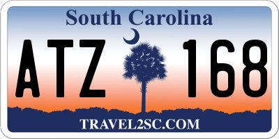 SC license plate ATZ168