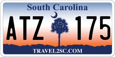 SC license plate ATZ175