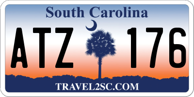 SC license plate ATZ176