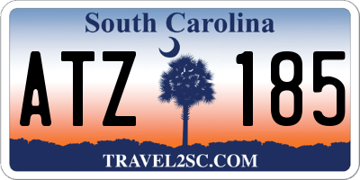 SC license plate ATZ185