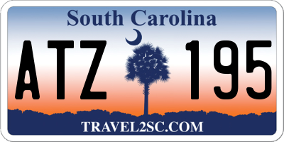 SC license plate ATZ195