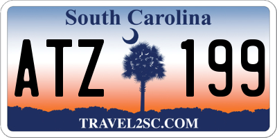 SC license plate ATZ199