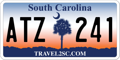SC license plate ATZ241