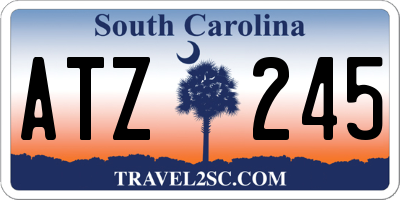 SC license plate ATZ245
