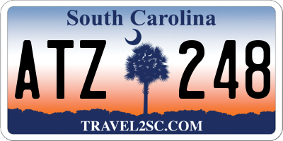 SC license plate ATZ248