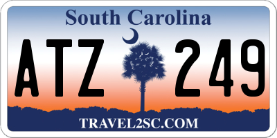 SC license plate ATZ249