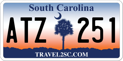 SC license plate ATZ251