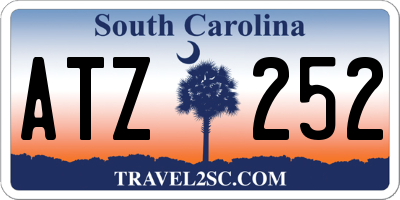 SC license plate ATZ252