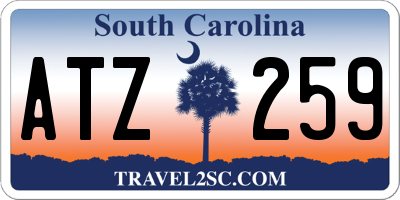 SC license plate ATZ259