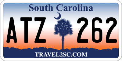 SC license plate ATZ262