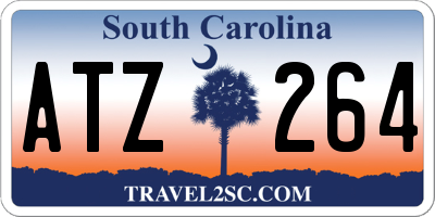 SC license plate ATZ264