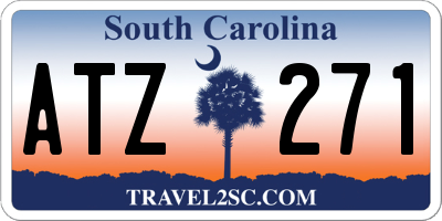 SC license plate ATZ271
