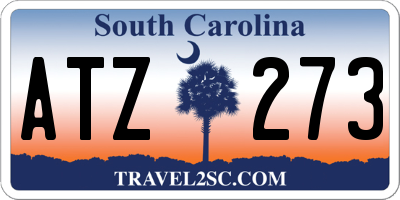 SC license plate ATZ273