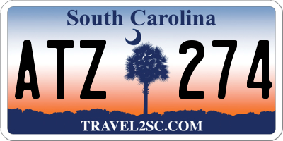 SC license plate ATZ274