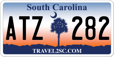SC license plate ATZ282