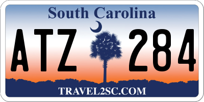 SC license plate ATZ284