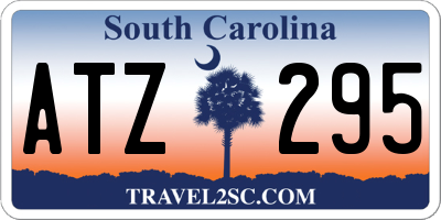 SC license plate ATZ295