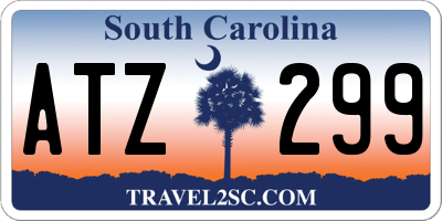 SC license plate ATZ299