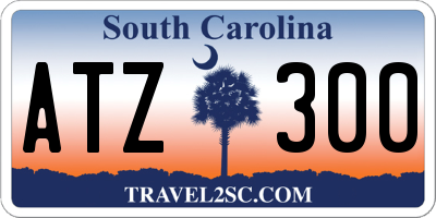 SC license plate ATZ300