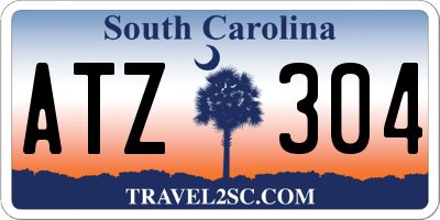 SC license plate ATZ304