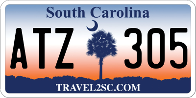 SC license plate ATZ305
