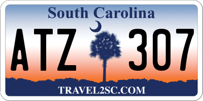 SC license plate ATZ307
