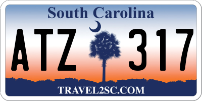 SC license plate ATZ317