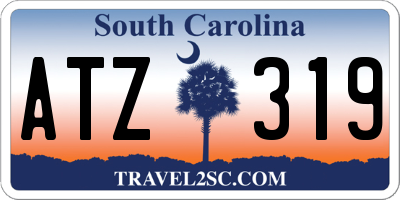 SC license plate ATZ319