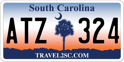 SC license plate ATZ324