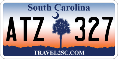 SC license plate ATZ327