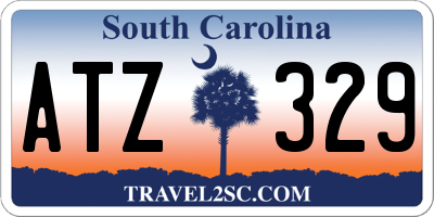 SC license plate ATZ329