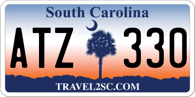 SC license plate ATZ330