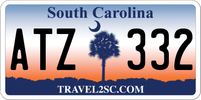 SC license plate ATZ332